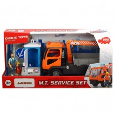Camion Dickie Toys Playlife M.T. Ladog Service Set cu figurina si accesorii :: Dickie Toys