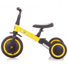 Tricicleta si bicicleta Chipolino Smarty 2 in 1 yellow :: Chipolino