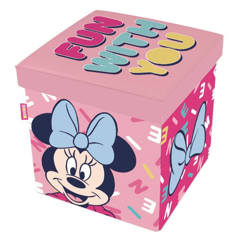 Taburet pentru depozitare jucarii Minnie Mouse :: Arditex
