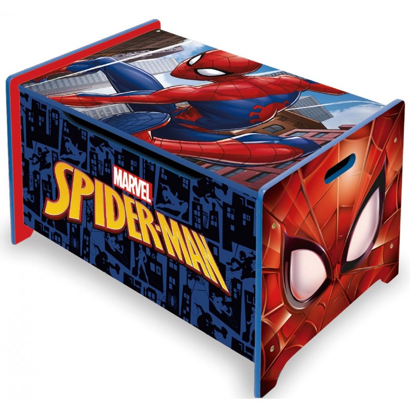Ladita din lemn pentru depozitare jucarii Spiderman :: Arditex
