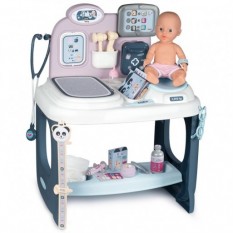 Centru de ingrijire pentru papusi Smoby Baby Care Center cu papusa si accesorii :: Smoby