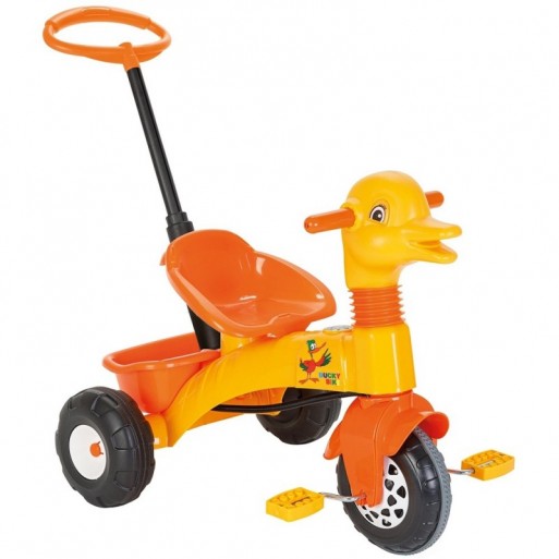 Tricicleta Pilsan Duck yellow cu maner :: Pilsan