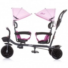 Tricicleta gemeni Chipolino Duet peony pink :: Chipolino