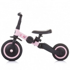 Tricicleta si bicicleta Chipolino Smarty 2 in 1 light pink :: Chipolino