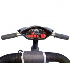 Tricicleta multifunctionala cu sunete si lumini Lux Trike dark grey :: Baby Mix